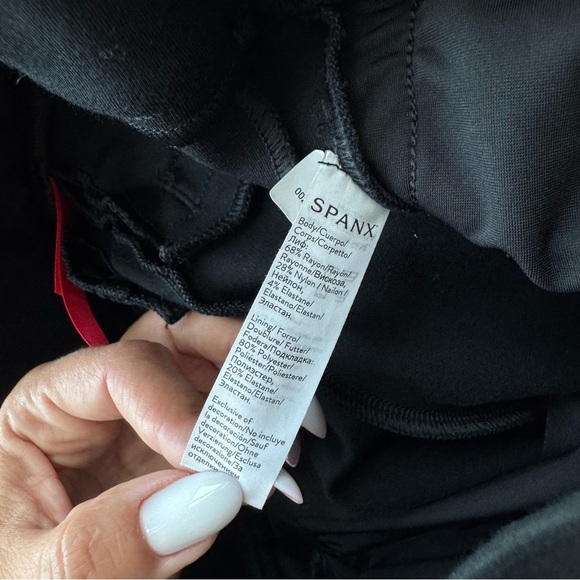 SPANX Black Skinny Pants ankle with side sequin size S - Picture 9 of 14